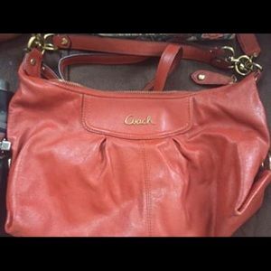 Rust color Coach purse